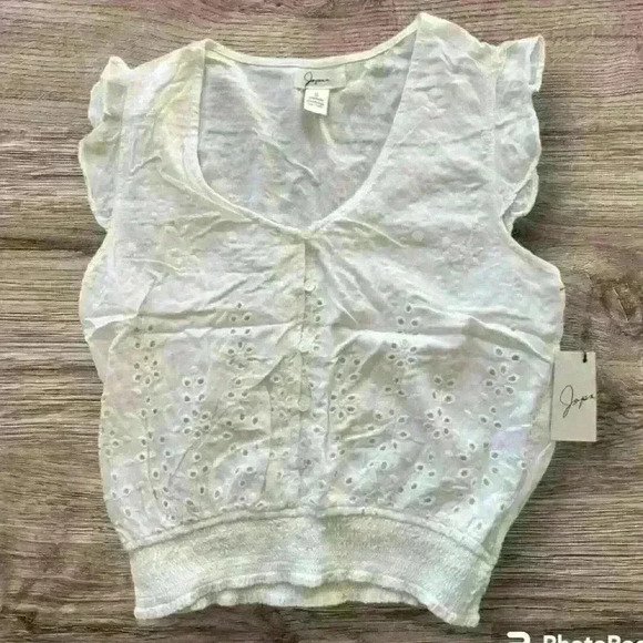 NWT Molly Jane White Top Size Small - Picture 1 of 3